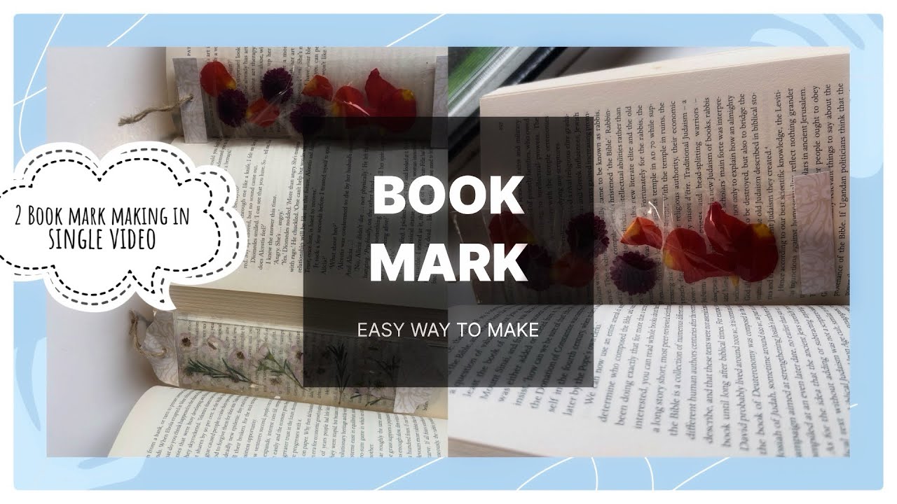 DIY Aesthetic Bookmark Making