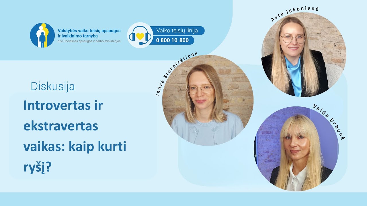 Introvertas ir ekstravertas: kaip kurti ryšį su skirtingais vaikais?