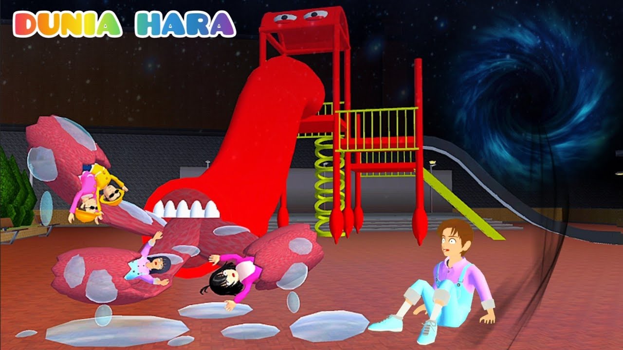 Hah Luncuran Berubah Jadi Slide Exe 😱 Yuta Panik Mio Baby Celine dihisap Slide Exe | Sakura School