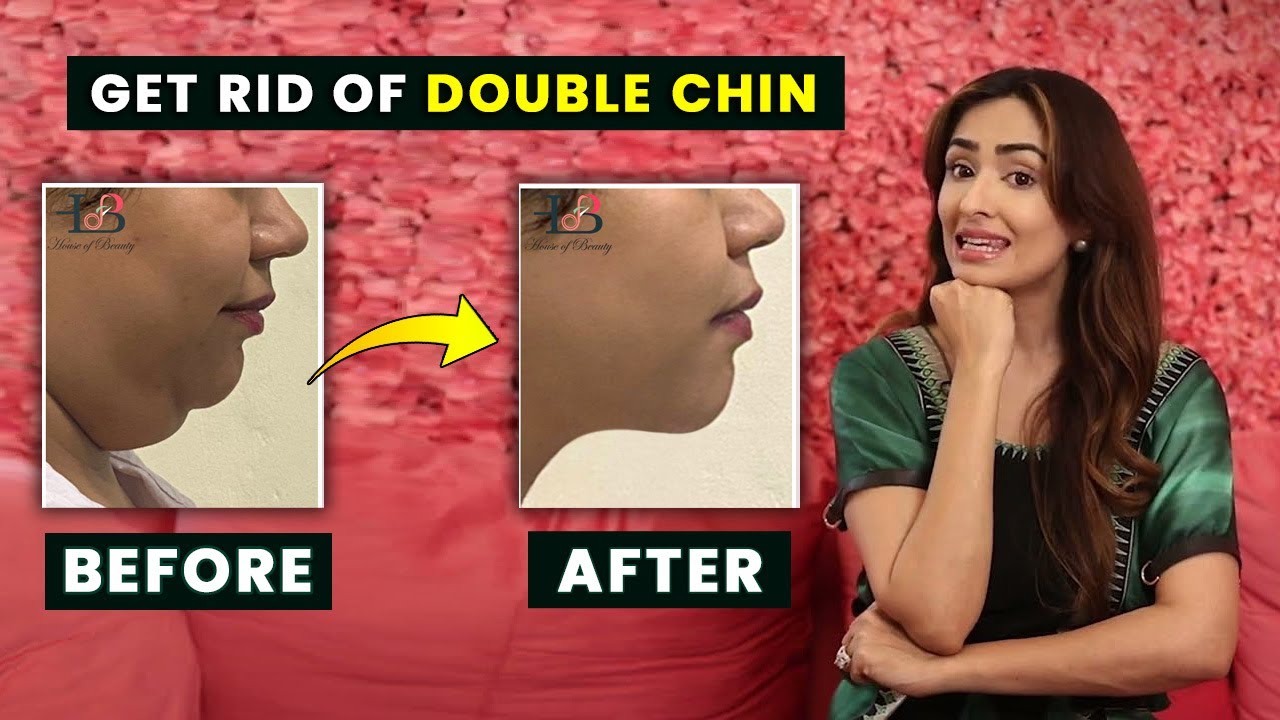 Double chin to Jawline with House of Beauty FaceyogabyVibhutiArora #doublechin #jawline #skincare