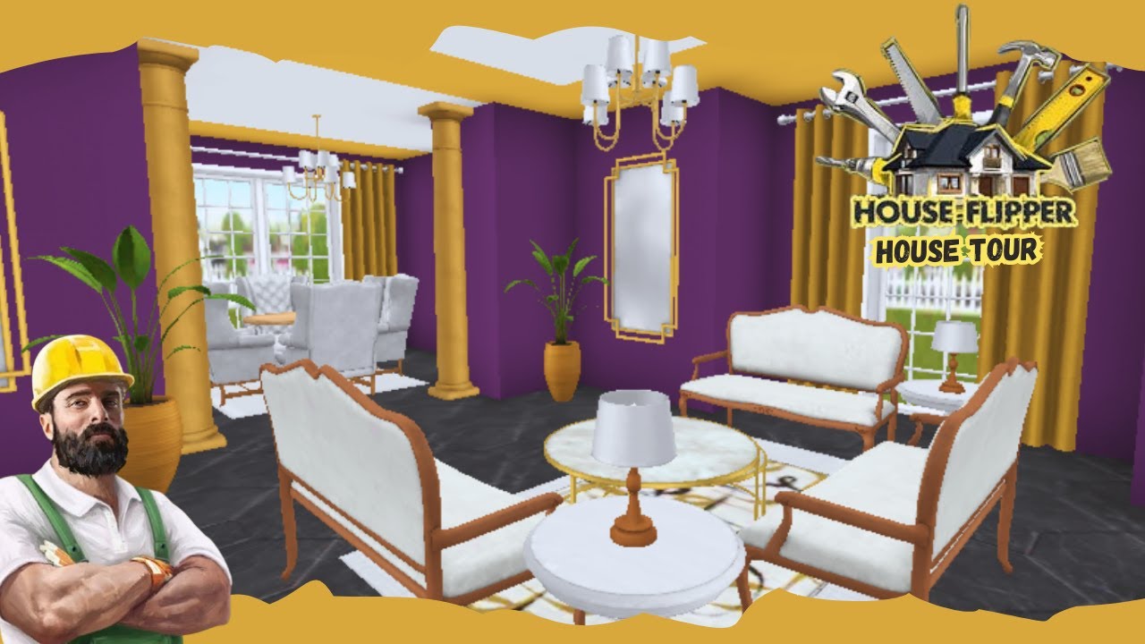 Classic Purple & Gold House | House Flipper Mobile Renovation