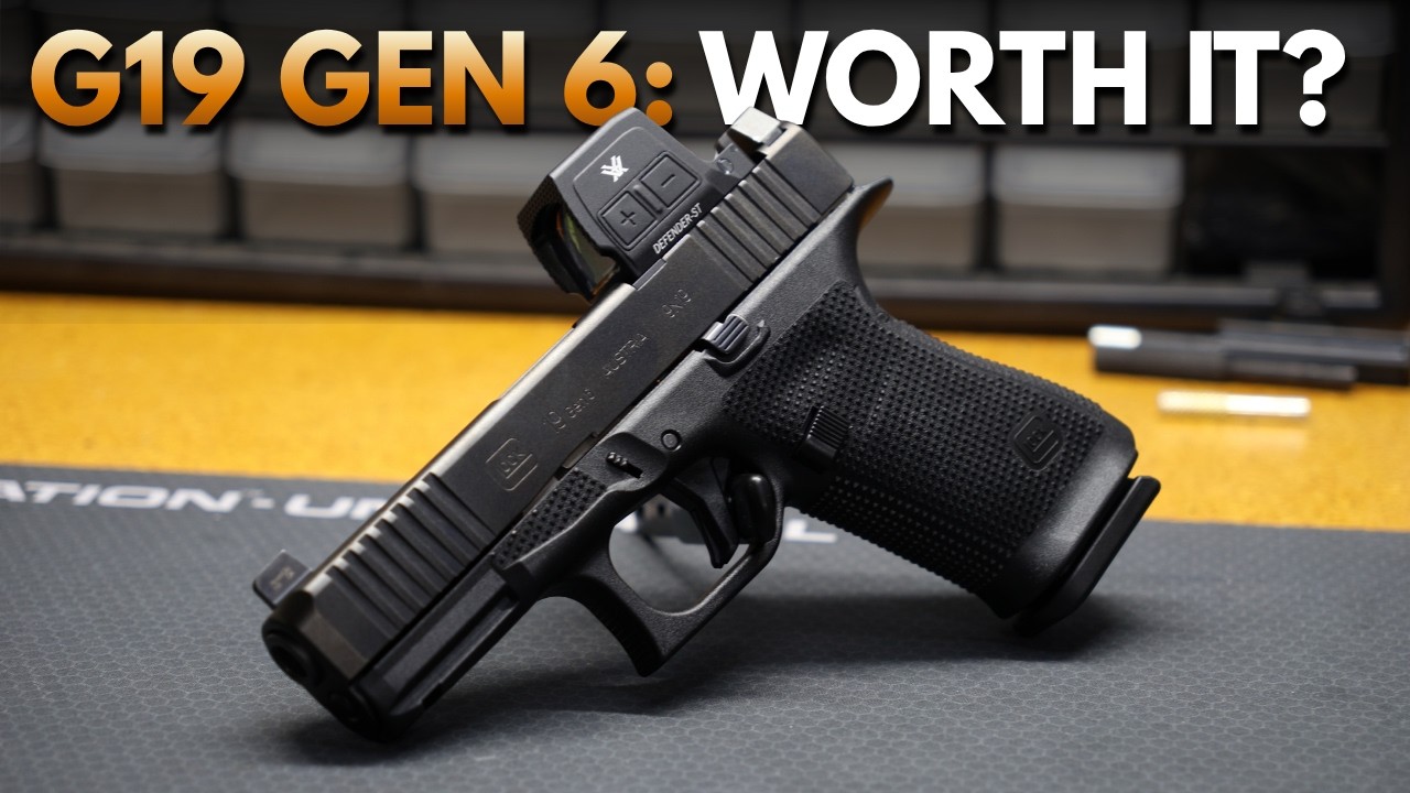 Glock 19 Gen 6: Первое знакомство, распаковка, установка коллиматора и тест в тире
