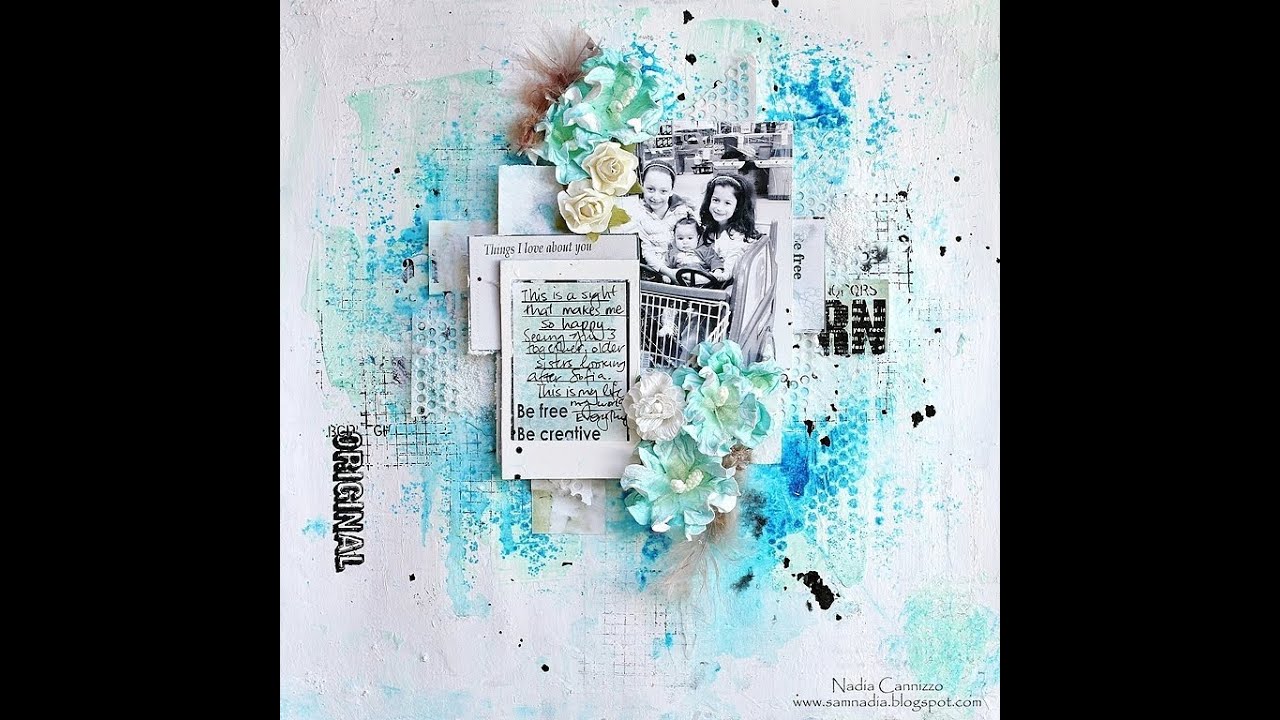 Mixed Media layout for 13arts