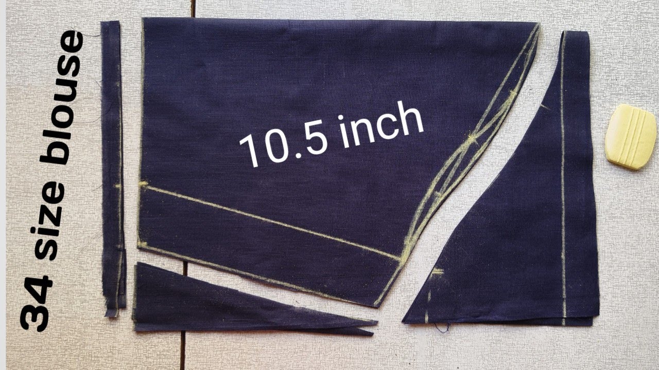 34 size blouse 10.5 inch  sleeve cutting/easy sew measure 