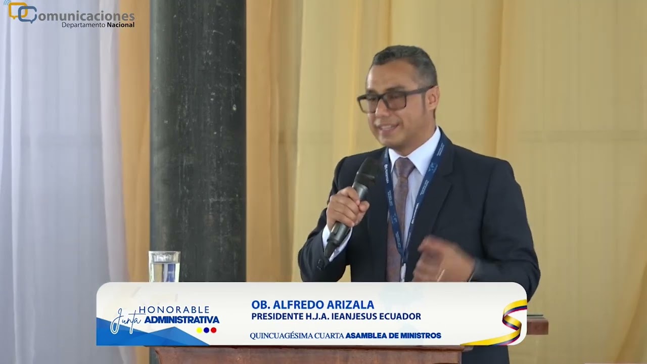 PREDICACIÓN DEL 𝐏𝐒𝐓. 𝐀𝐋𝐅𝐑𝐄𝐃𝐎 𝐀𝐑𝐈𝐙𝐀𝐋𝐀 𝐎𝐁. 𝐏𝐑𝐄𝐒𝐈𝐃𝐄𝐍𝐓𝐄 𝐃𝐄 𝐋𝐀 𝐇.𝐉.𝐀.