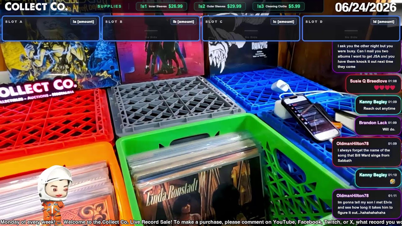 LIVE Vinyl Record Sale (Wednesday, 06/24/2026)
