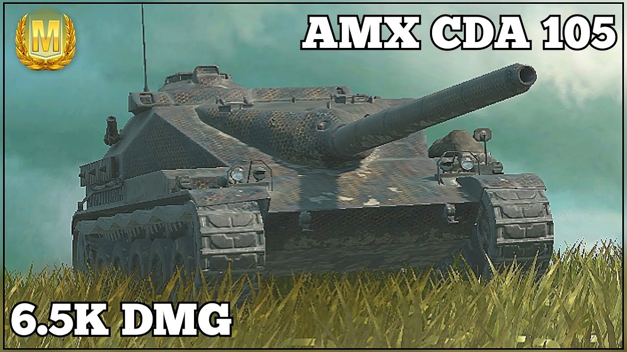 AMX Canon d'assaut 105 ☆ 6.5K Damage ☆ 4 Kills ☆ WoT Blitz