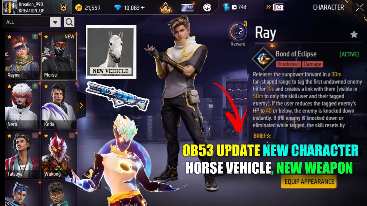 OB53 UPDATE NEW CHARACTER + HORSE 🔥 -para SAMSUNG,A3,A5,A6,A7,J2,J5,J7,S5,S6,S7,S9,A10,A20,A30,A50