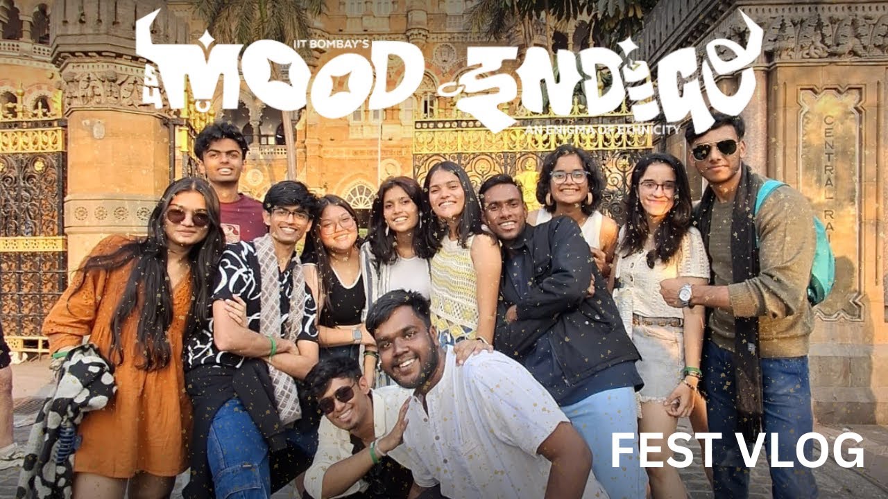 Mood Indigo IIT Bombay Day  1 Vlog 🎭🔥 Asia&rsquo;s Biggest College Fest Experience