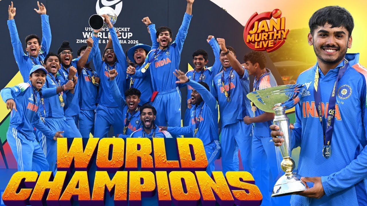 India U19 are World Champions! | India vs USA Preview | ICC T20 World Cup 2026 | Live with Jani🔴