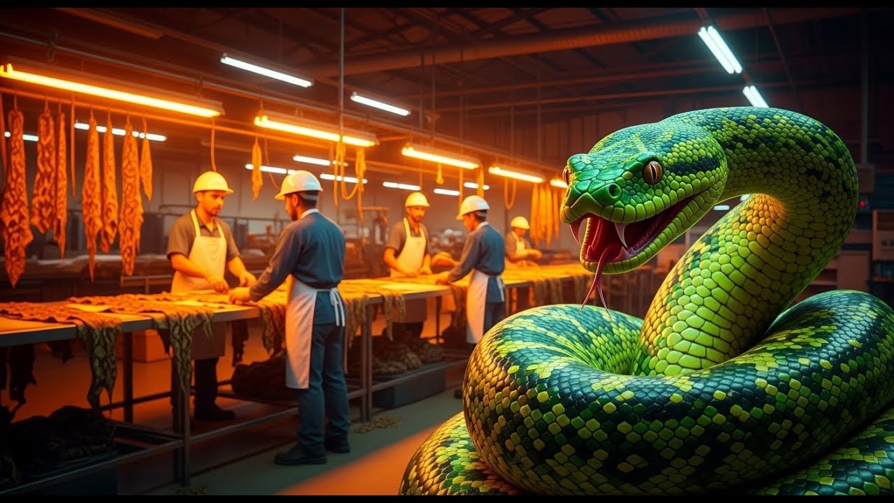 Inside the Snake-Leather Factory: From Snake Skin to Luxury Jacket (Full Process)