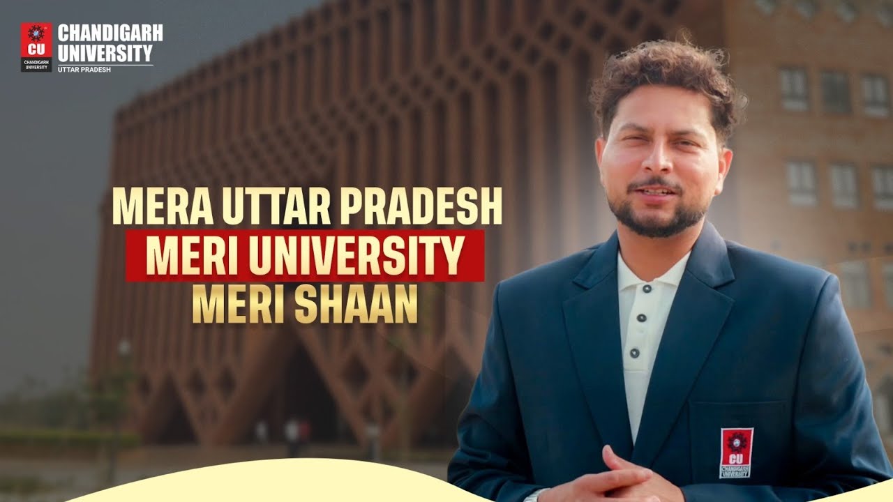 What a Great Tour of Chandigarh University UP Campus by Our Hero Kuldeep Yadav