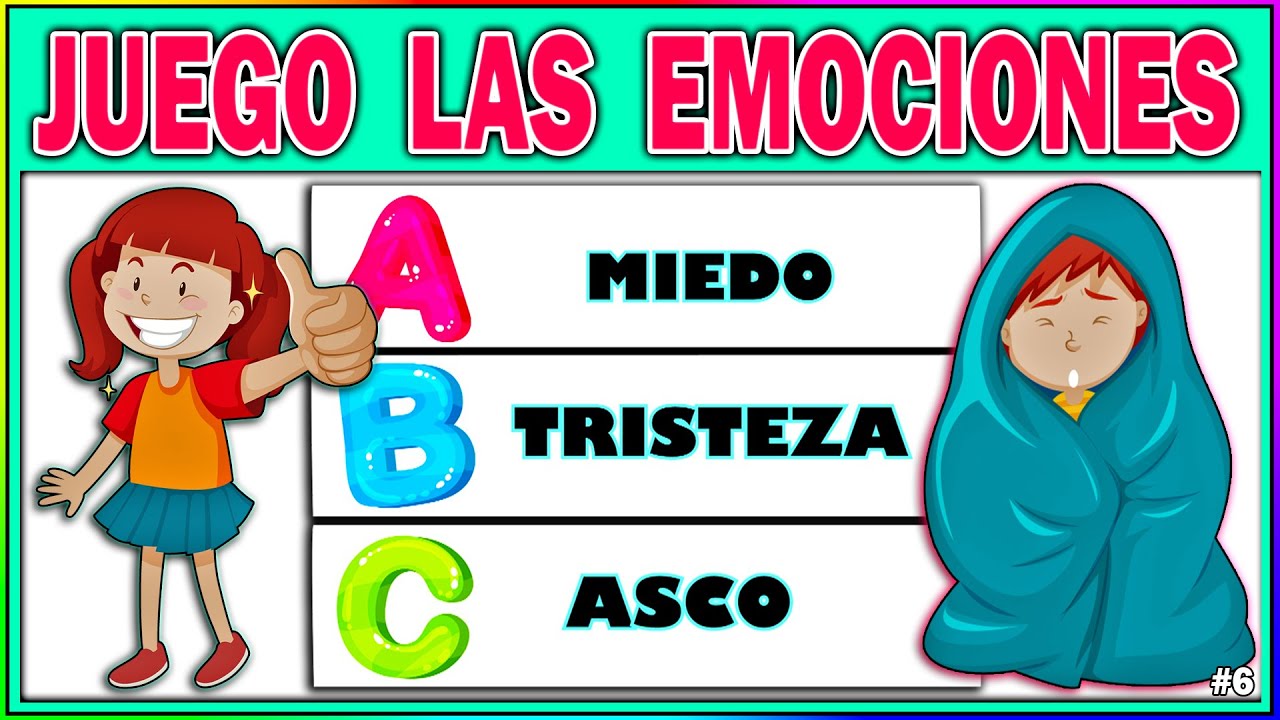 LAS EMOCIONES Básicas Para NIÑOS en SITUACIONES 🌟 JUEGO Para TRABAJAR Las EMOCIONES