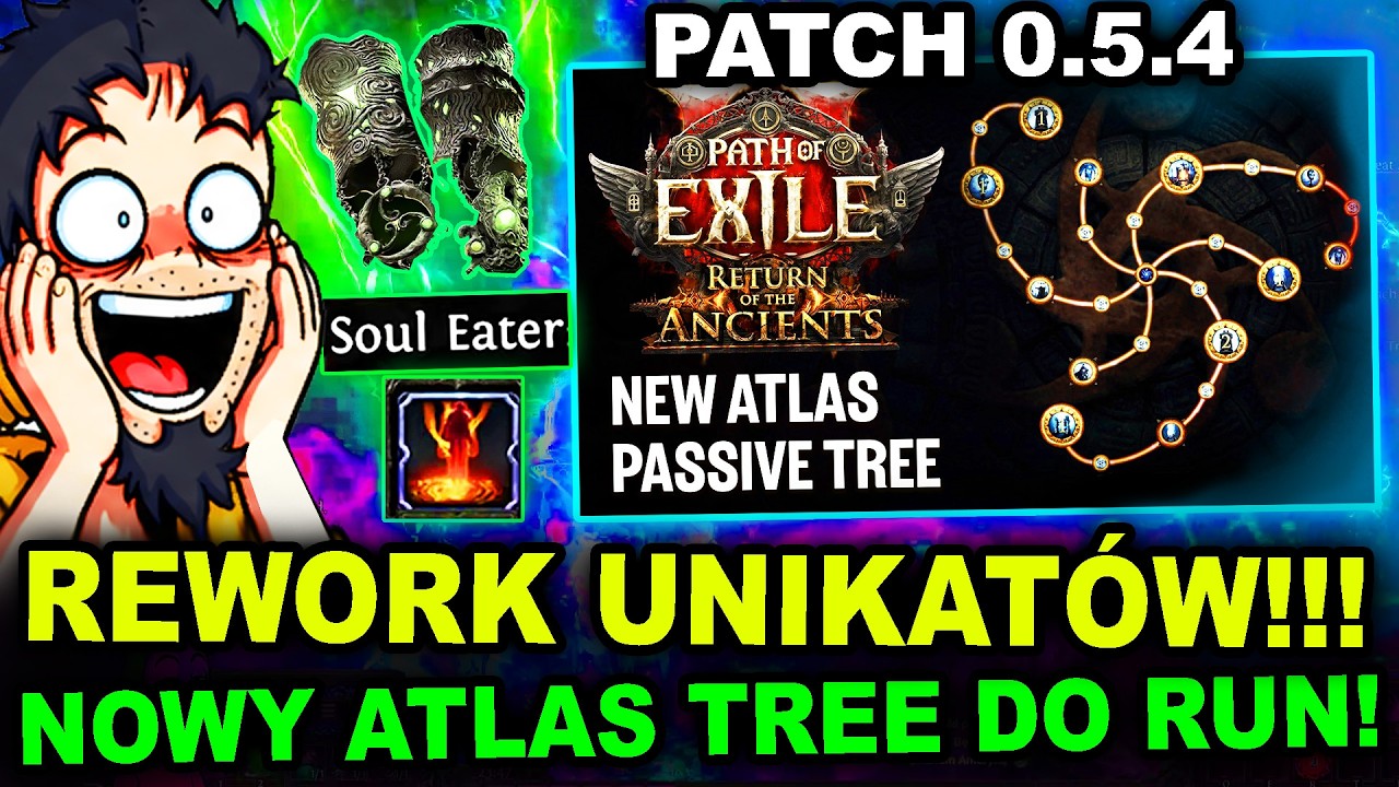 Patch 0.5.4 NOWY ATLAS TREE! Path of Exile 2 - BUFF UNIKAT&Oacute;W! SAME DOBRE ZMIANY