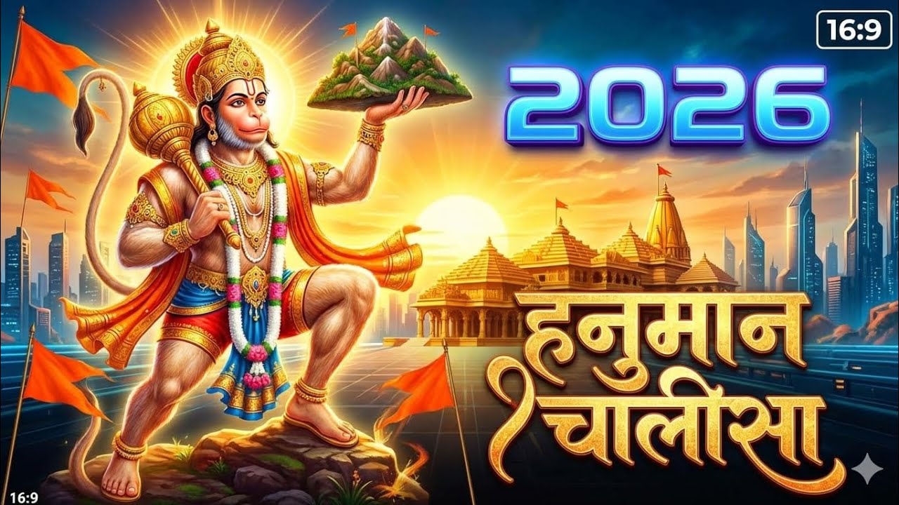 “Hanuman Chalisa” 🔱 2026| “हनुमान चालीसा…” Powerful Bhakti | Peace & Strength | Hindi– Vibes
