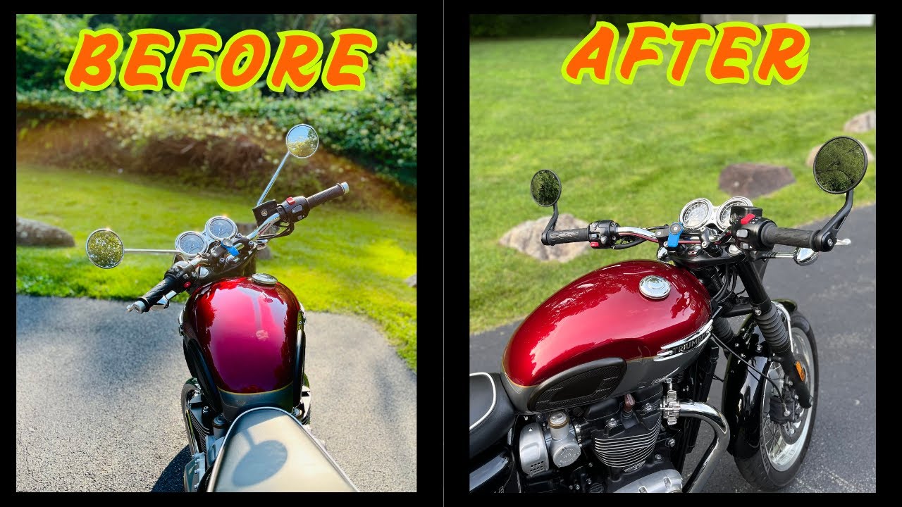 Triumph Bonneville T120: Bar End Mirrors & Flat Finisher Install (Step-by-Step)