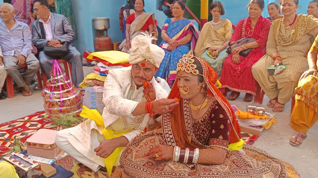 दुल्हन की हुई खुशी ख़ुशी विदाई! 🥰😍☺️पहाड़ी ब्यो और मांगल गीत🤗