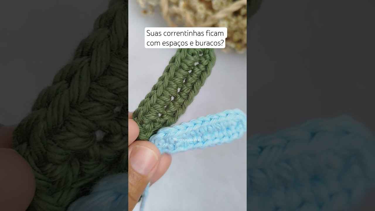 Diga adeus &agrave;s correntinhas com buracos e falhas. 🧶✨ #crochet #croche #dicasdecroche #correntinha