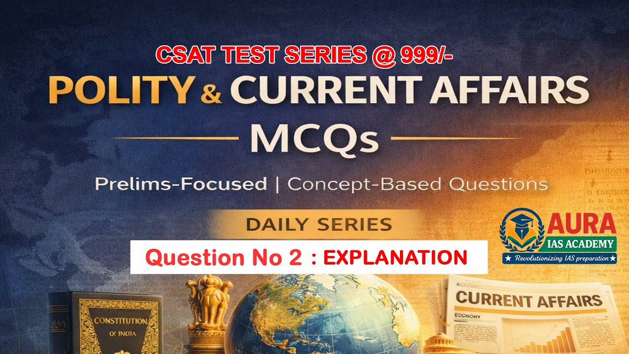 POLITY CURRENT AFFAIRS MCQS SERIES QUESTION NO 2  | #currentaffairs