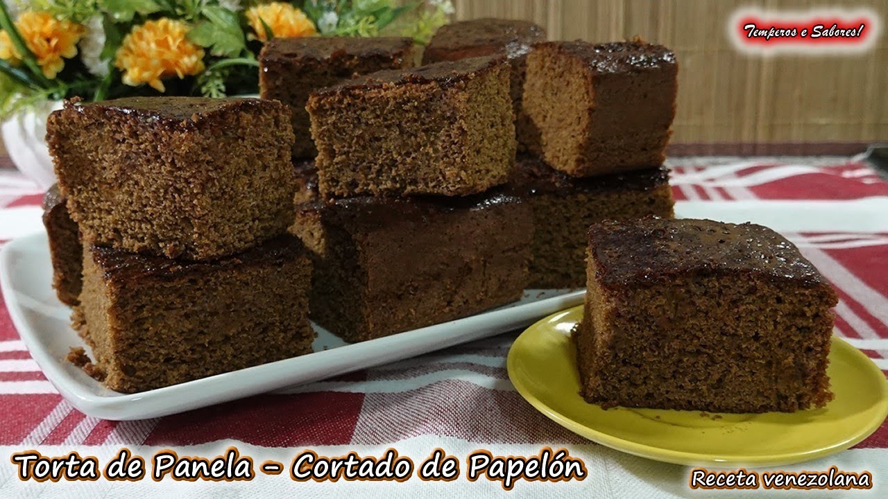 CORTADOS DE PAPELÓN TORTA DE PANELA receta Venezolana y deliciosa