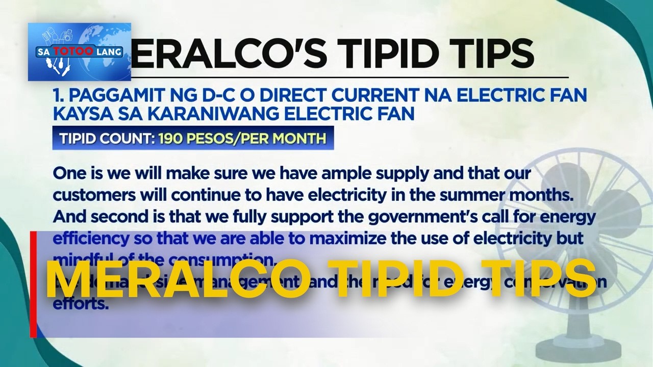 Tipid kuryente tips ng Meralco | Sa Totoo Lang