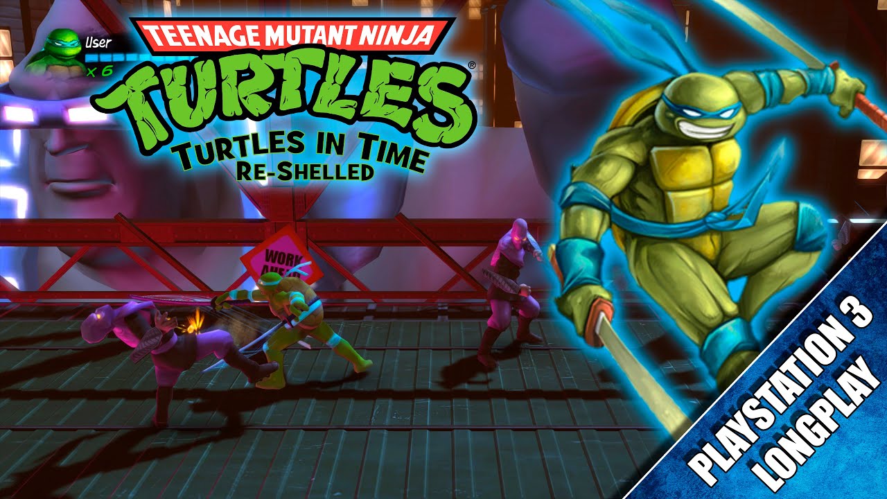 Teenage Mutant Ninja Turtles: Turtles in Time Re-Shelled (PlayStation 3) 【Longplay】