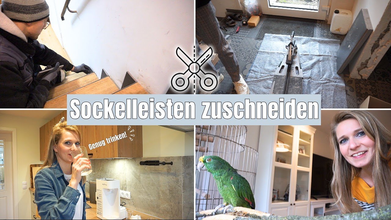 Bauvlog N°119  |  Sockelleisten schneiden und vorbereiten  | Coco macht Quatsch