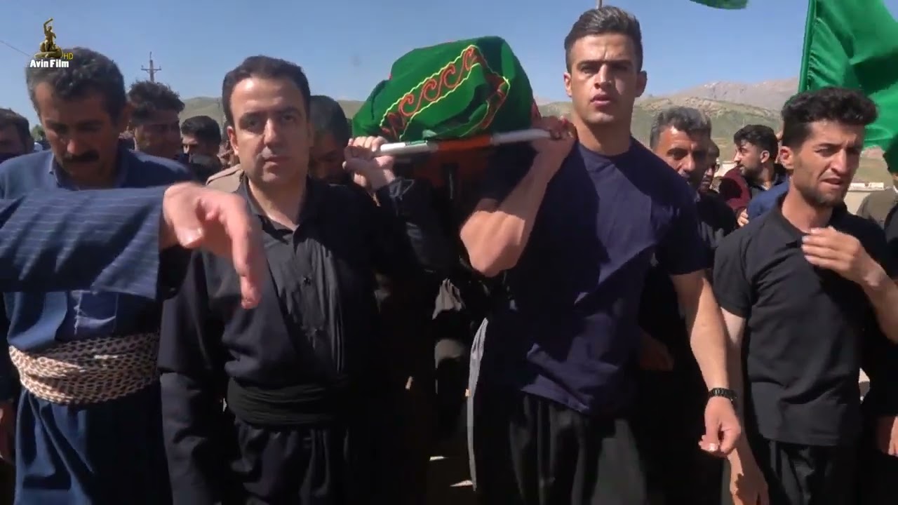 مراسم خاک سپاری حاجی شیخ کاک احمد هاشمی برزنجی جوانرود
