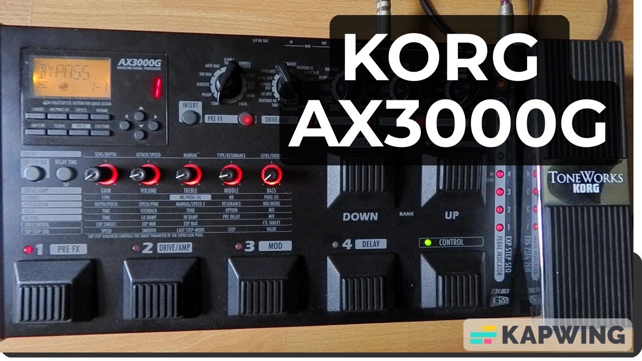 Korg AX3000G Overdrive Tones Demo (Part 1)
