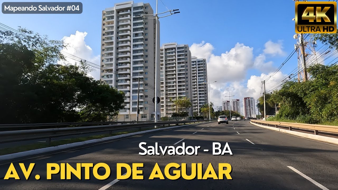 Avenida Pinto de Aguiar Salvador Bahia [2022] Driving in Salvador Bahia (4k UHD)