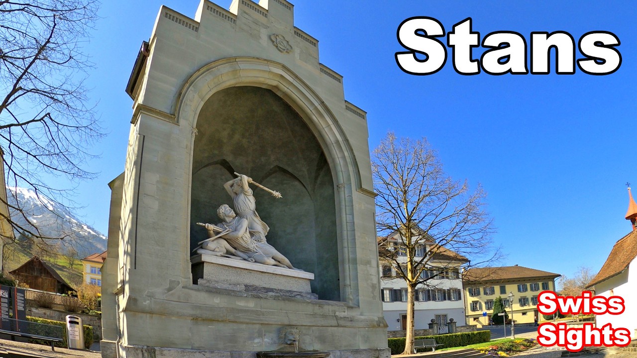 Stans Switzerland 4K Beautiful Nidwalden City