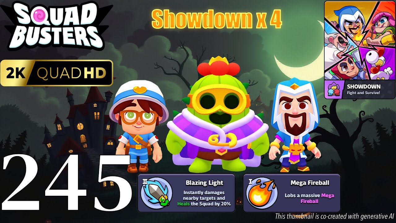 Squad Busters - Walkthrough Gameplay Part 244 - Spike, Medic, Wizard - Showdown x 4