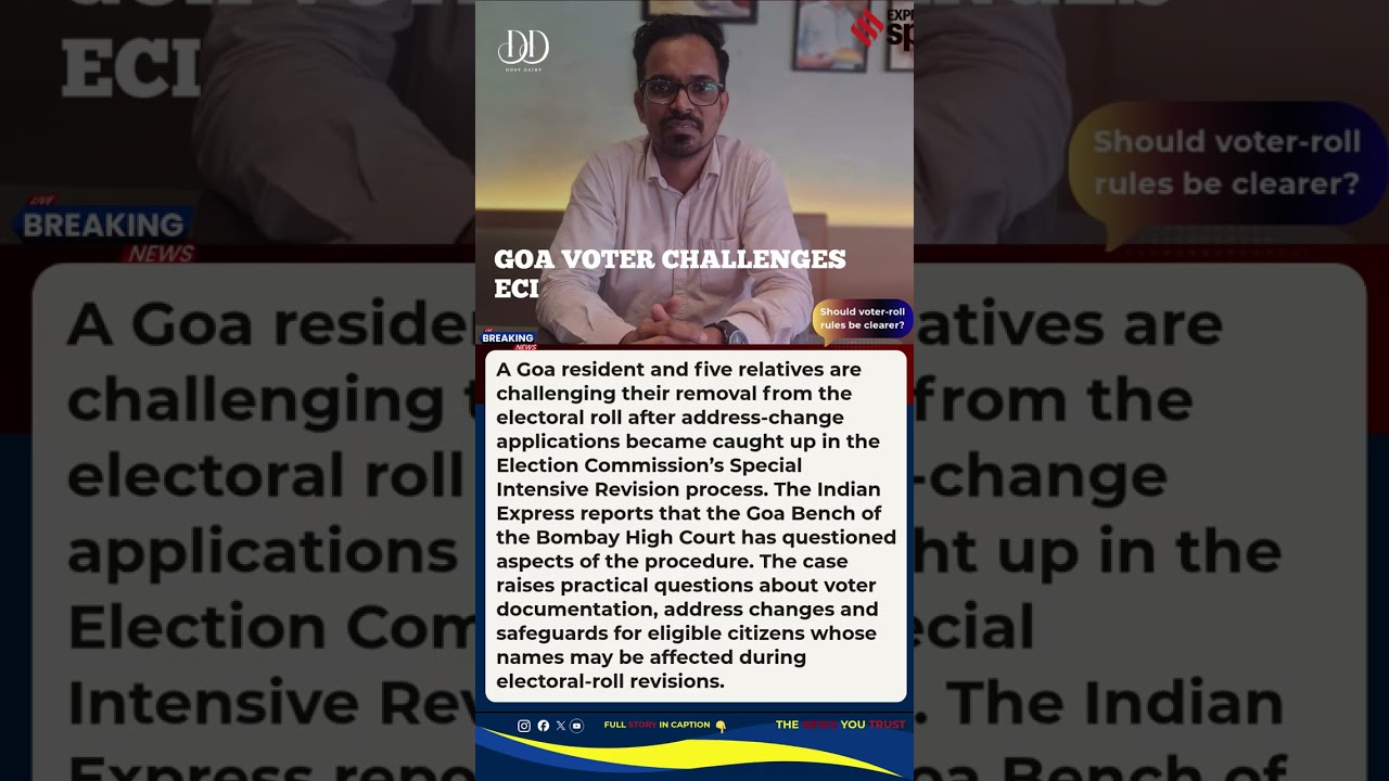 Goa Voter Challenges Election Roll Rules in Bombay High Court