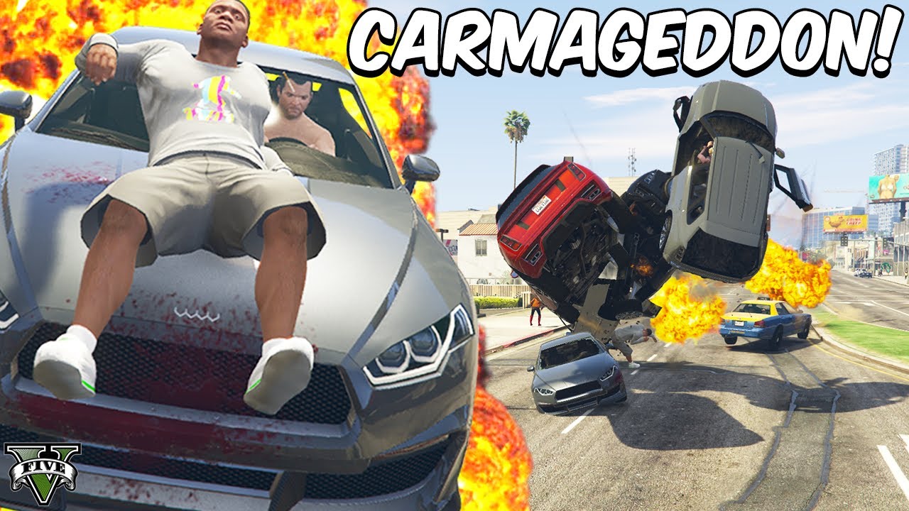 GTA 5 CARMAGEDDON MOD!