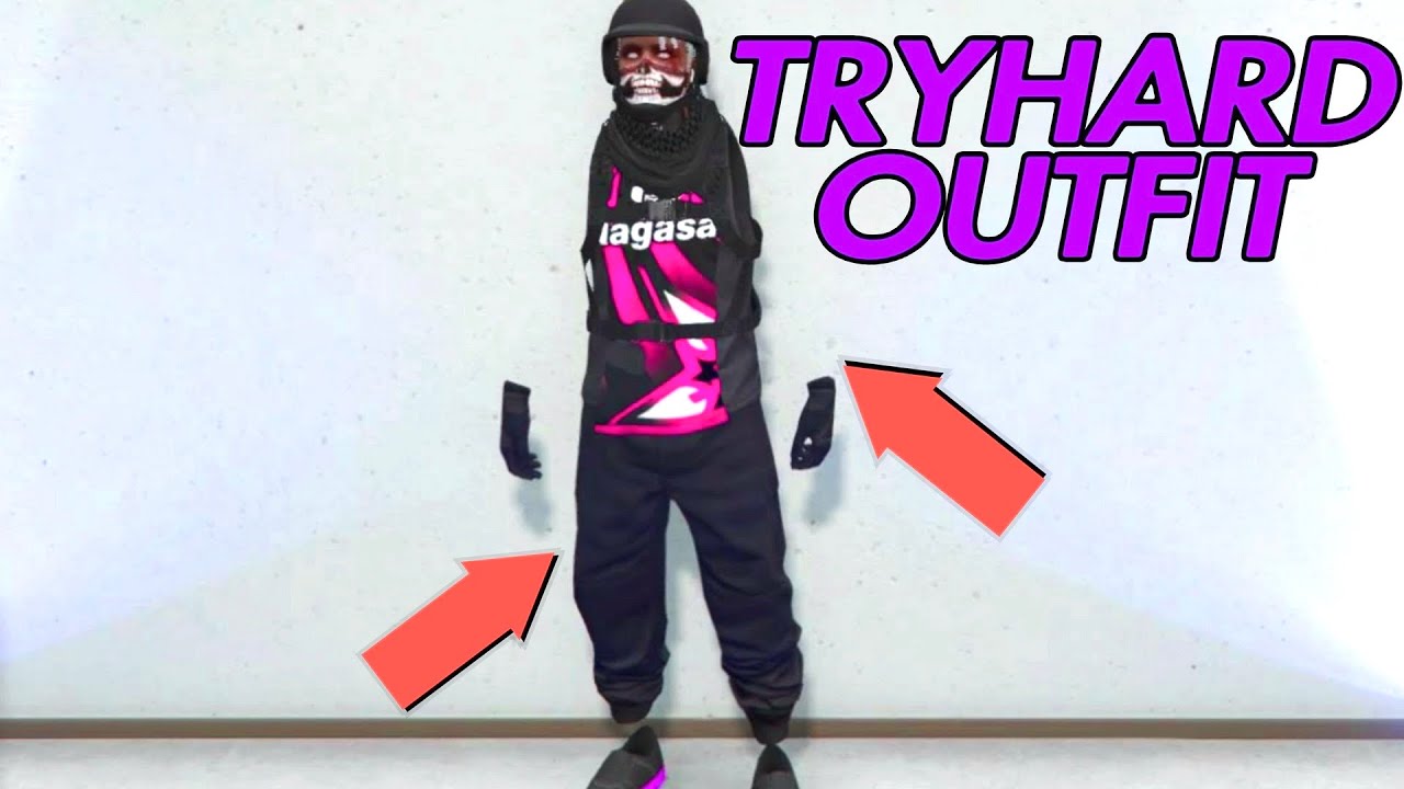 SCHWARZE JOGGER + UNSICHTBARE ARME GLITCH TRYHARD MODDED OUTFIT | !KEIN TRANSFER! |