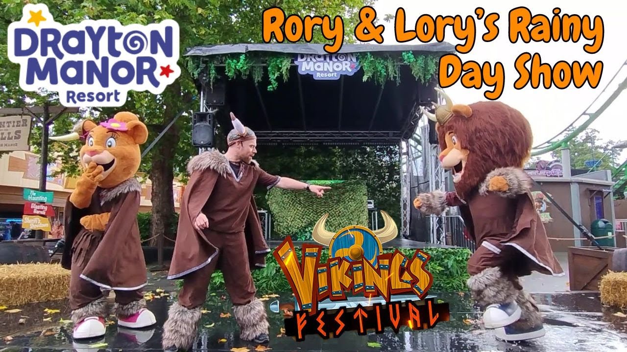 Viking Rory and Lory Rainy Day Show Vikings Festival 2024 at Drayton Manor Resort