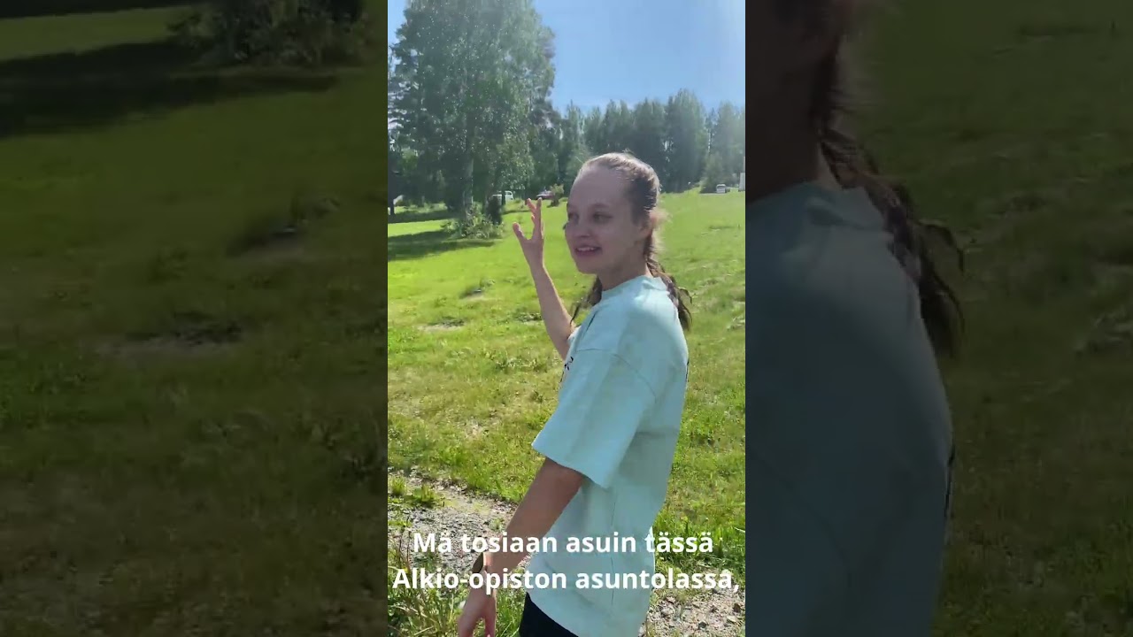 Alkio-opiston Sosiaali-, terveys- ja liikunta-alojen opintolinjan opiskelijan Sallan tarina