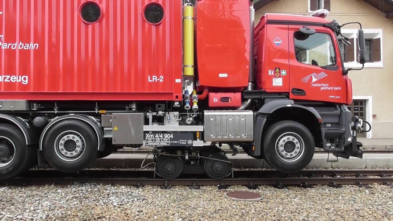 Furka tunnel emergency truck