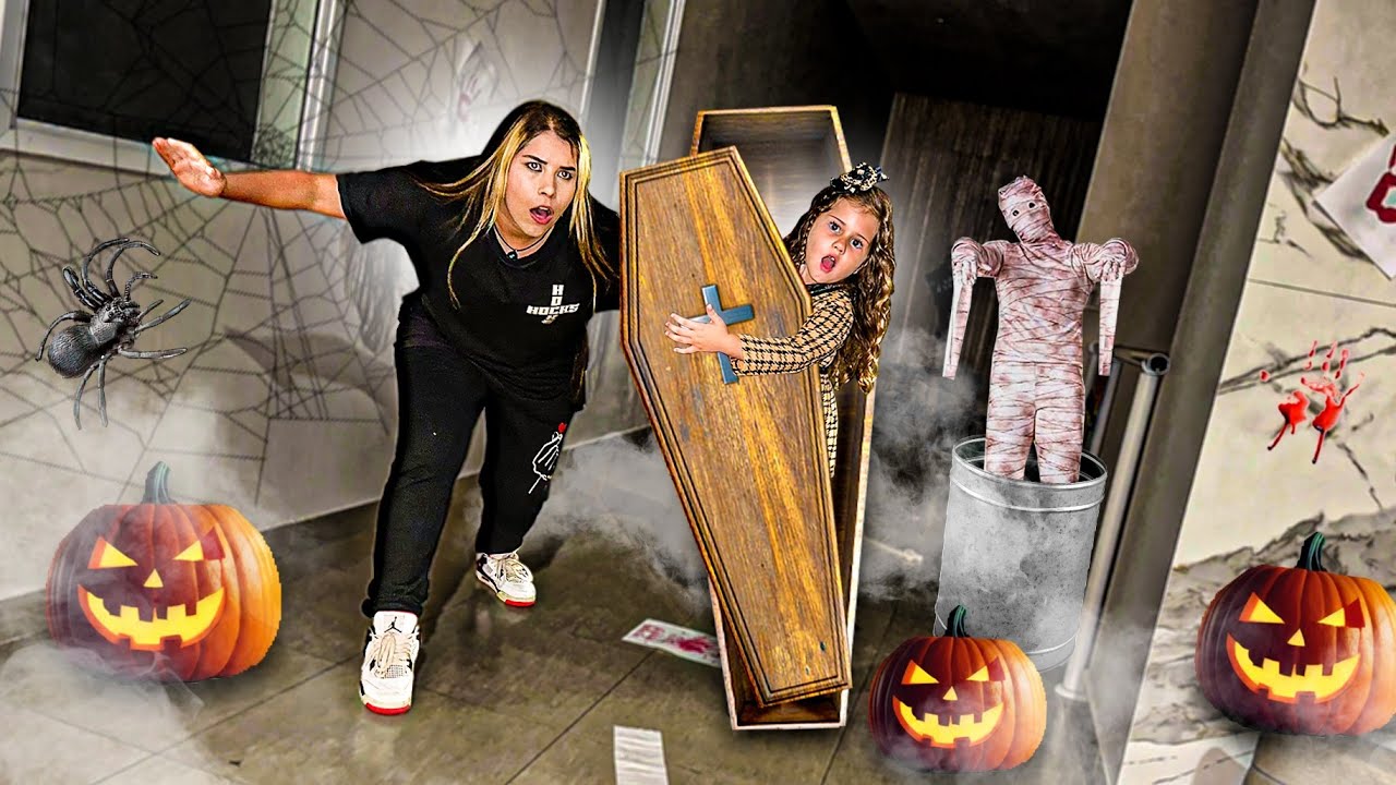 LAYRA E LARISSA INVADIRAM UMA CASA ASSUSTADORA DE HALLOWEEN E FICARAM PRESAS !