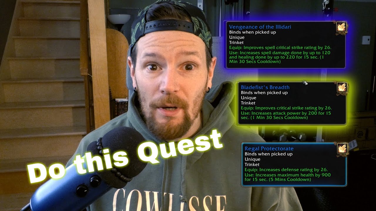 Do this QUEST! HUGE trinket in 45 minutes! TBC Classic