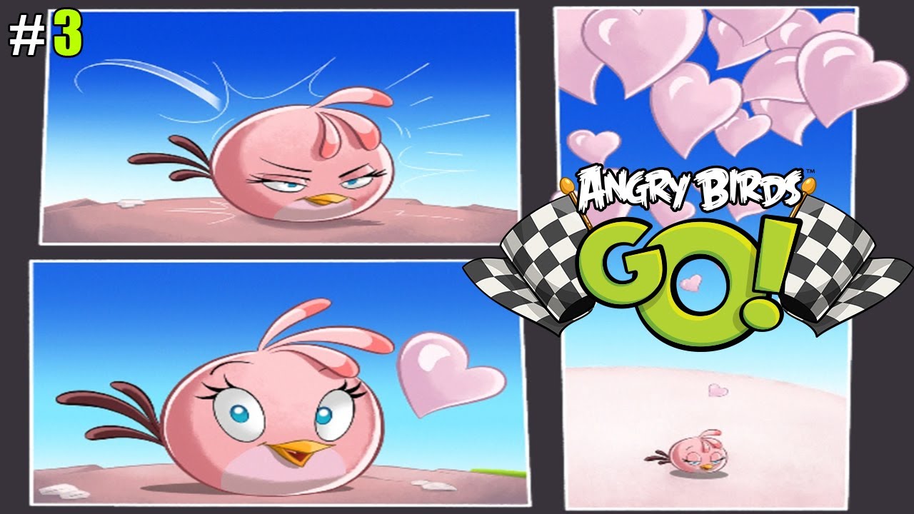 Angry Birds Go lp #3 Открытие Стеллы и Снегоходов, покупка и улучшение Крутых птичьих Тачек!