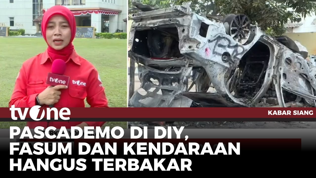 Mapolda DIY Masih Dalam Proses Pembersihan Pascakericuhan Demo | Kabar Siang tvOne