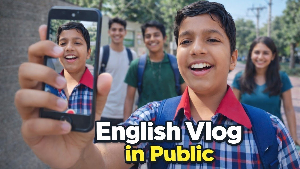 Mini English Vlog in Public 🗣️ @EnglishCornerByMansi 