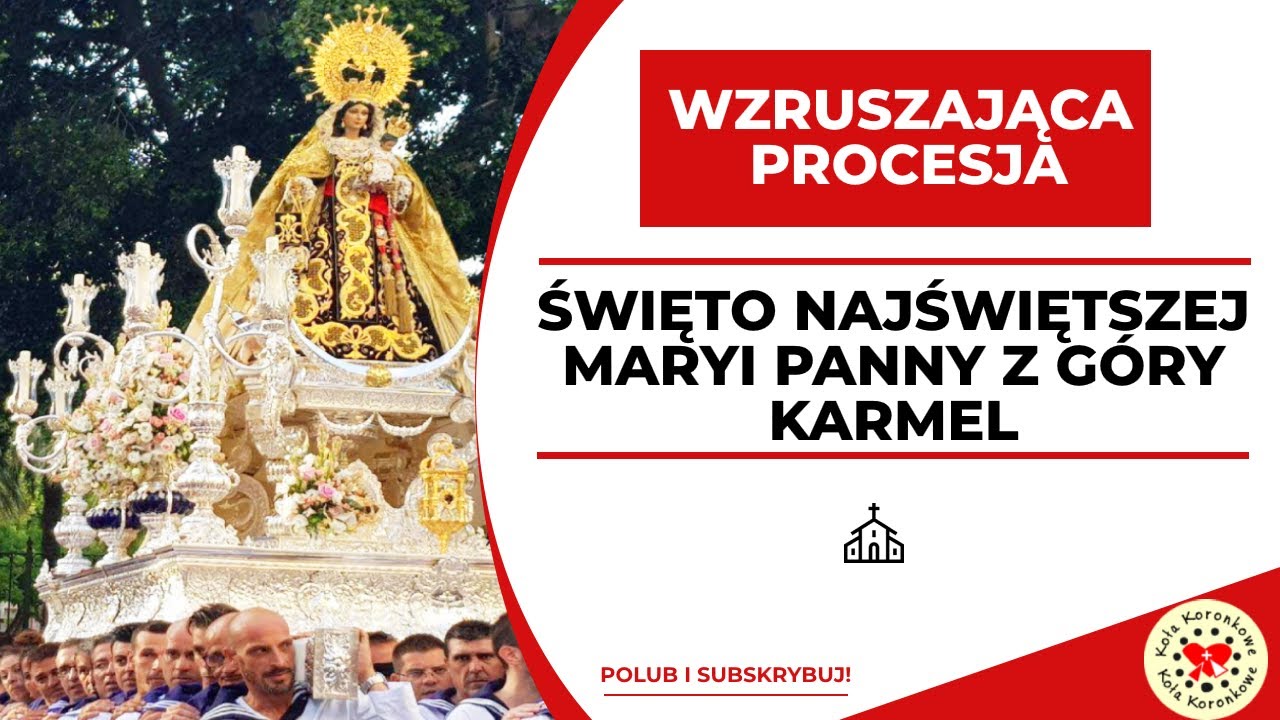 WZRUSZAJĄCA Procesja w Święto Matki Bożej Szkaplerznej.
