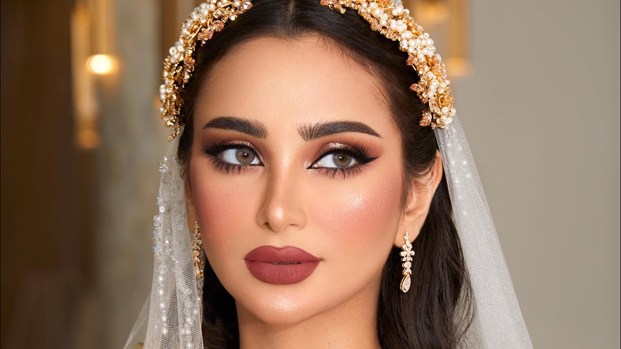 Tutorial bride look golden and bronze Spotlight ❤️ توتريال لوك عروسة سبوت لايت