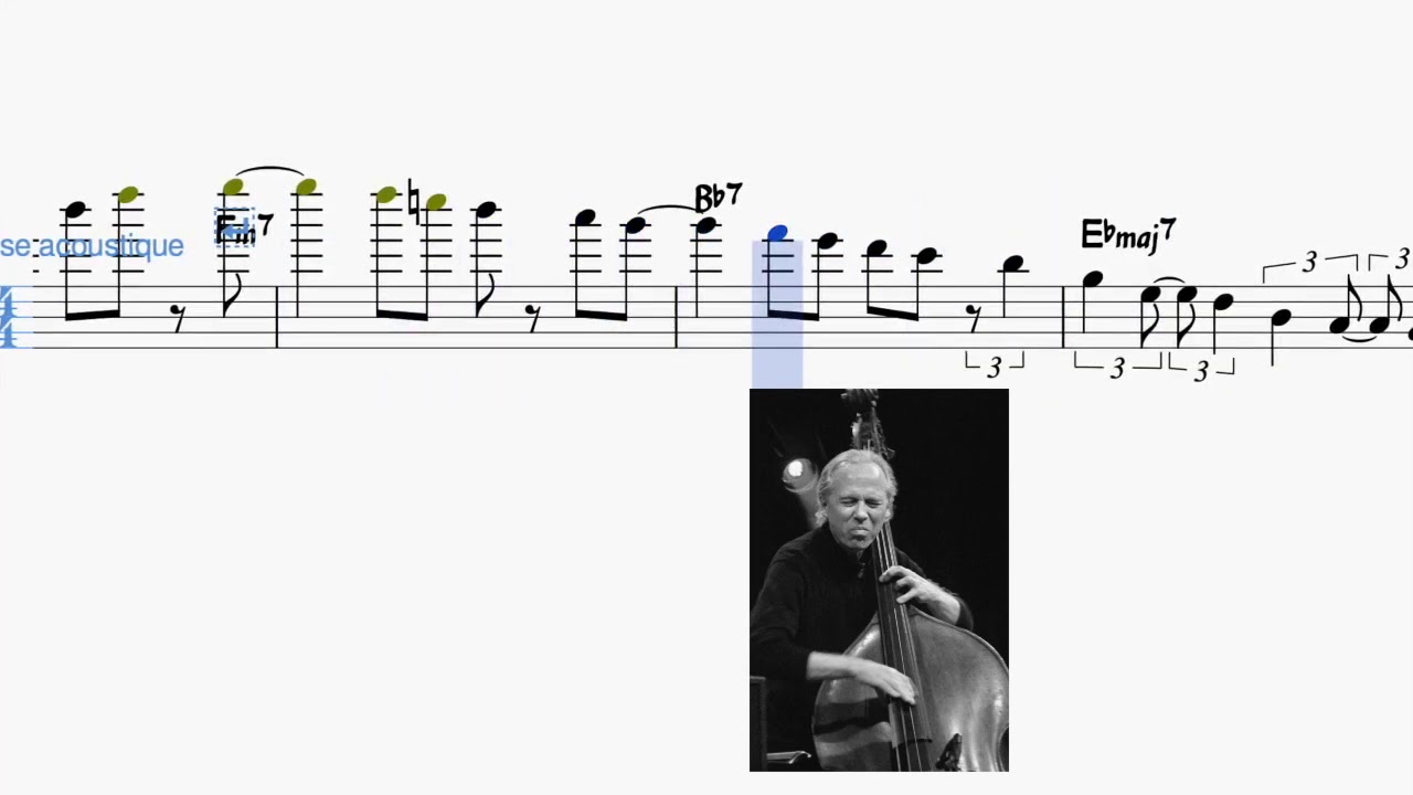 Stella By Starlight - Marc Johnson Bass Solo Transcription