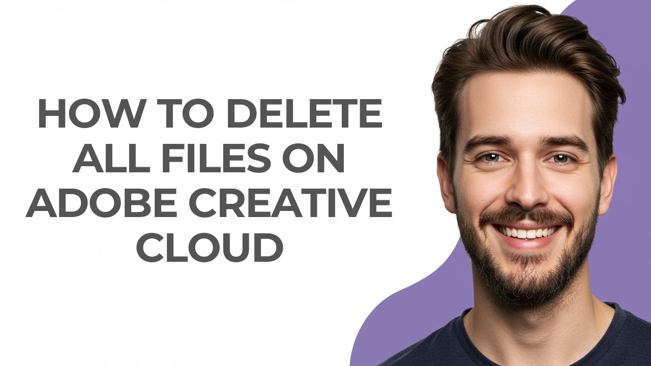 How to Delete All Files on Adobe Creative Cloud - GUIDE!