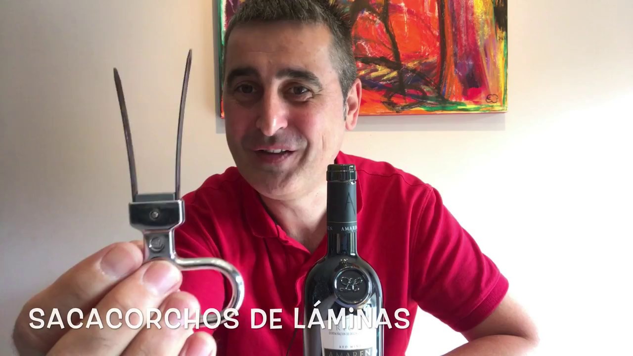 El sacacorchos de láminas. Ideal para abrir botellas de vino viejas.