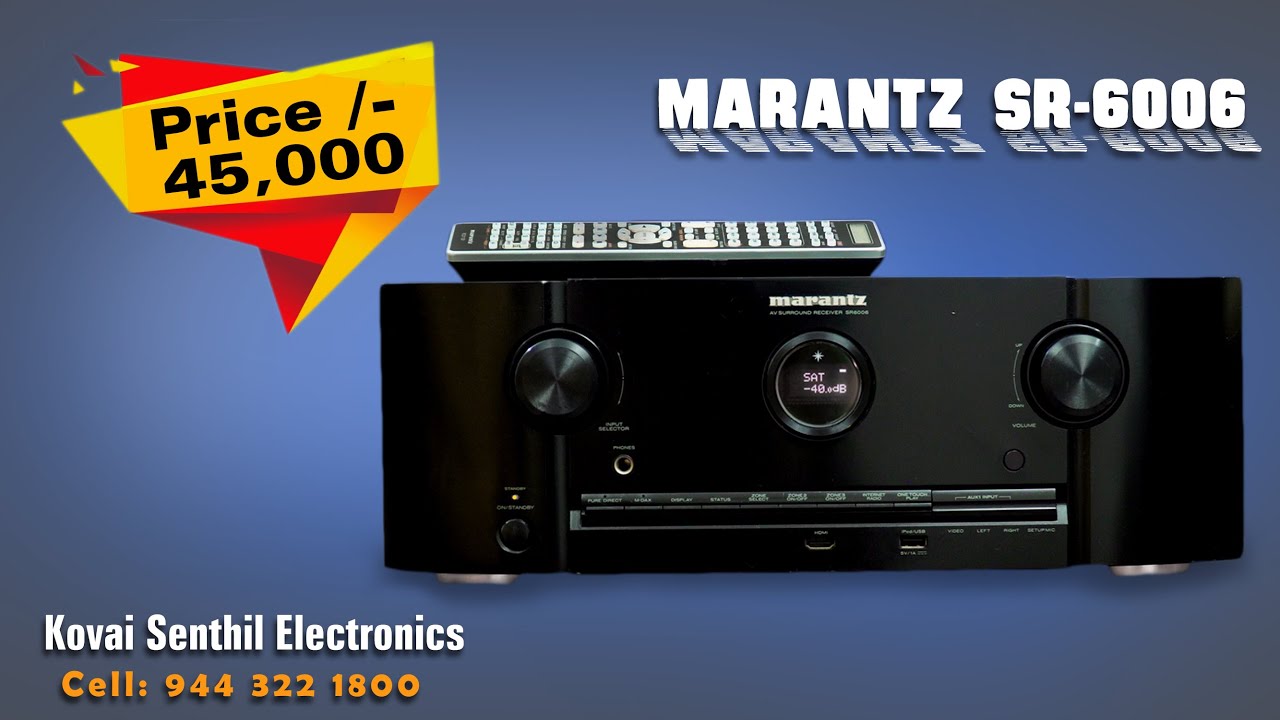 S#56#MARANTZ AV RECEIVER 7.1 SR 6006  SALE RS45,000#Home theater 3Dready HDMI switchig Apple AirPlay