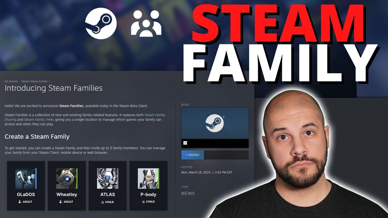 Представляем Steam Family | Как это работает и что изменилось!